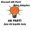 Kocaeli AK Parti Millet vekili Aday Adayları