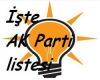 AK Parti nin listesi